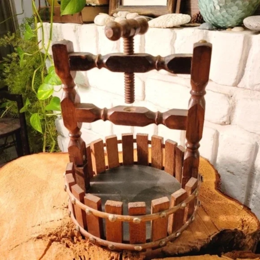 Vintage Nut Cracker and Basket